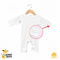 The Laughing Giraffe   Sleep & Play Long Sleeve Baby Romper w Scallop Stitching